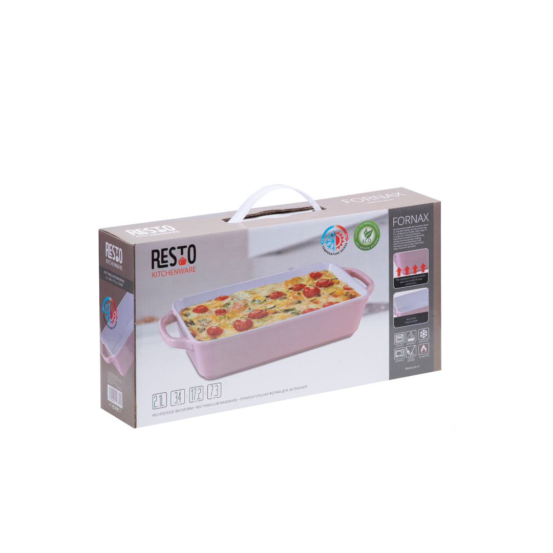 Fuente Horno cerámica rosa 2L RESTO 96121
