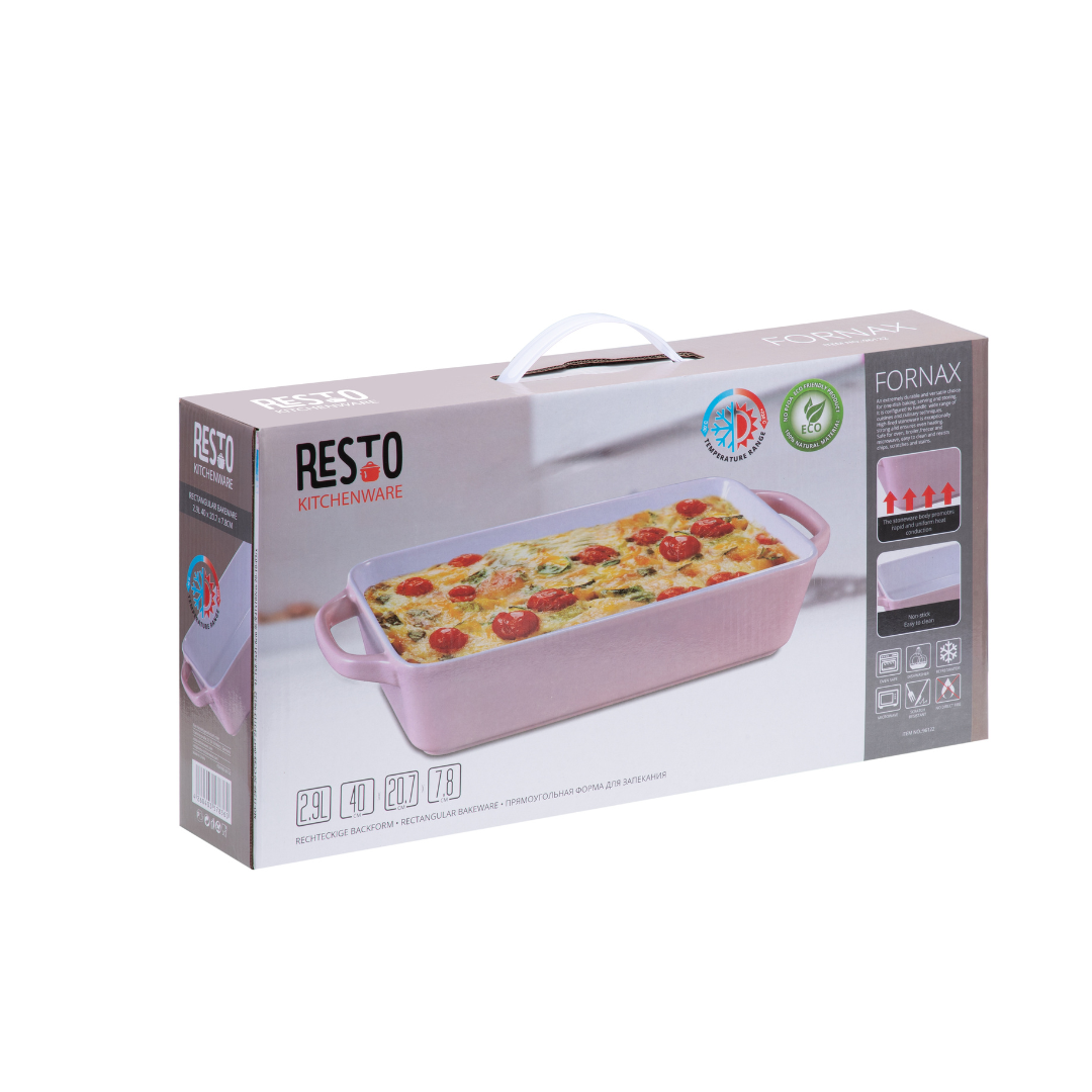 Fuente para Horno rosa 2,9 L RESTO 96122