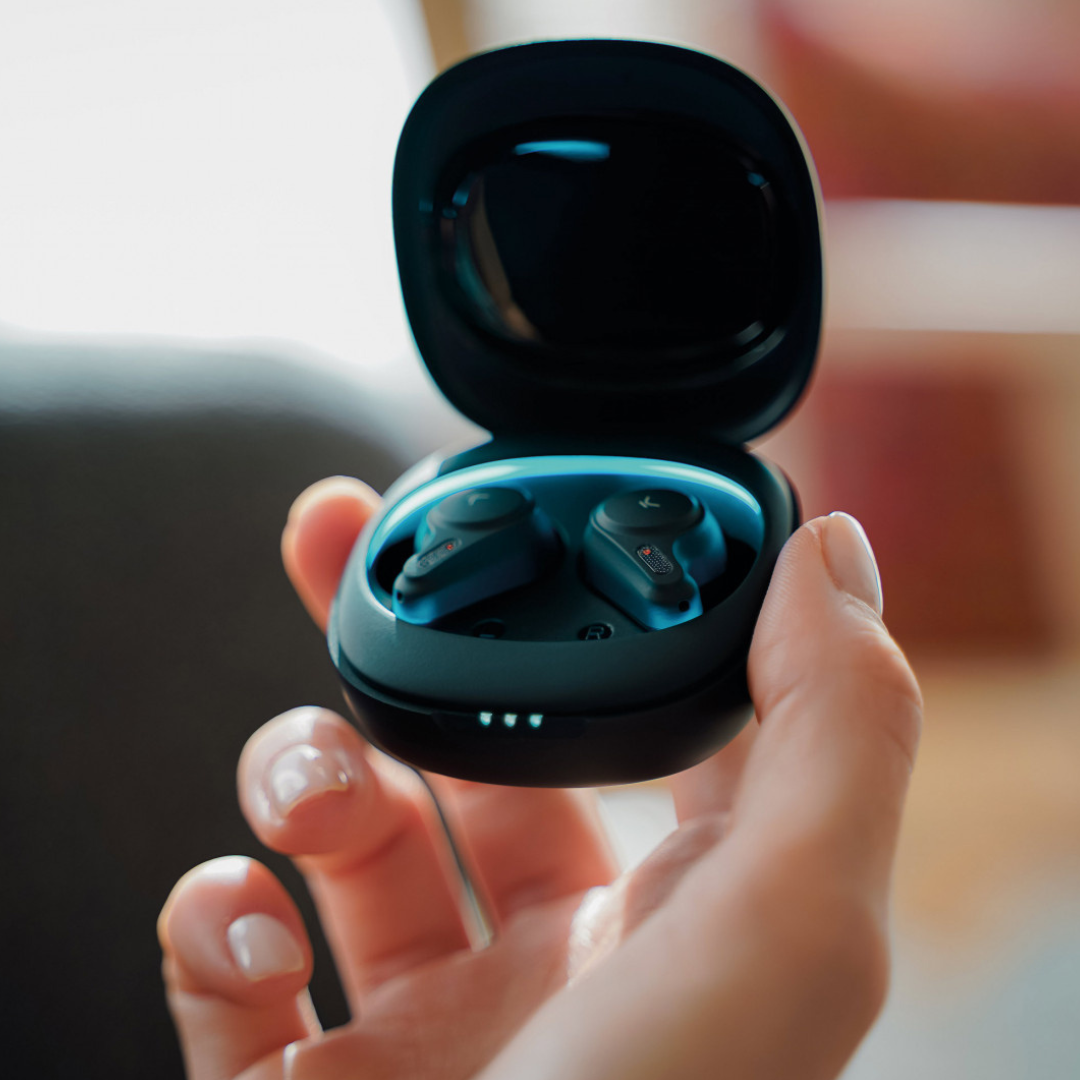 Auriculares inalámbricos Satellite Ksix, True Wireless, Autonomía 5+15h, Superficie táctil, Ergonómicos, Negro BXTW06N